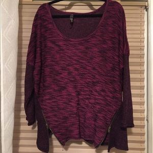 Women plus L/S sweater knit top sz 14/16